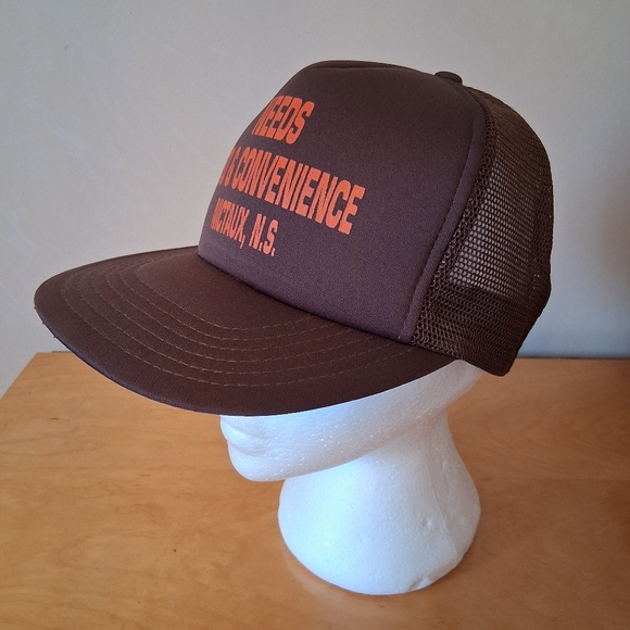 VTG 1980s PNP Cap Toronto Needs Esso & Convenience Nictaux, NS Brown Trucker Hat - Picture 2 of 11